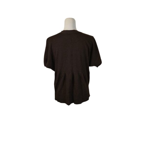 Coldwater Creek Wool Blend Sweater Women Size XS Brown Fall Preppy Career Casual - Picture 2 of 9